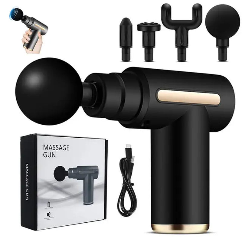 Professional Intelligent Fascia Gun-9 Speed Levels,4000 RPM Deep Tissue Massage,Quiet & Portable Muscle Massager for Pain Relief