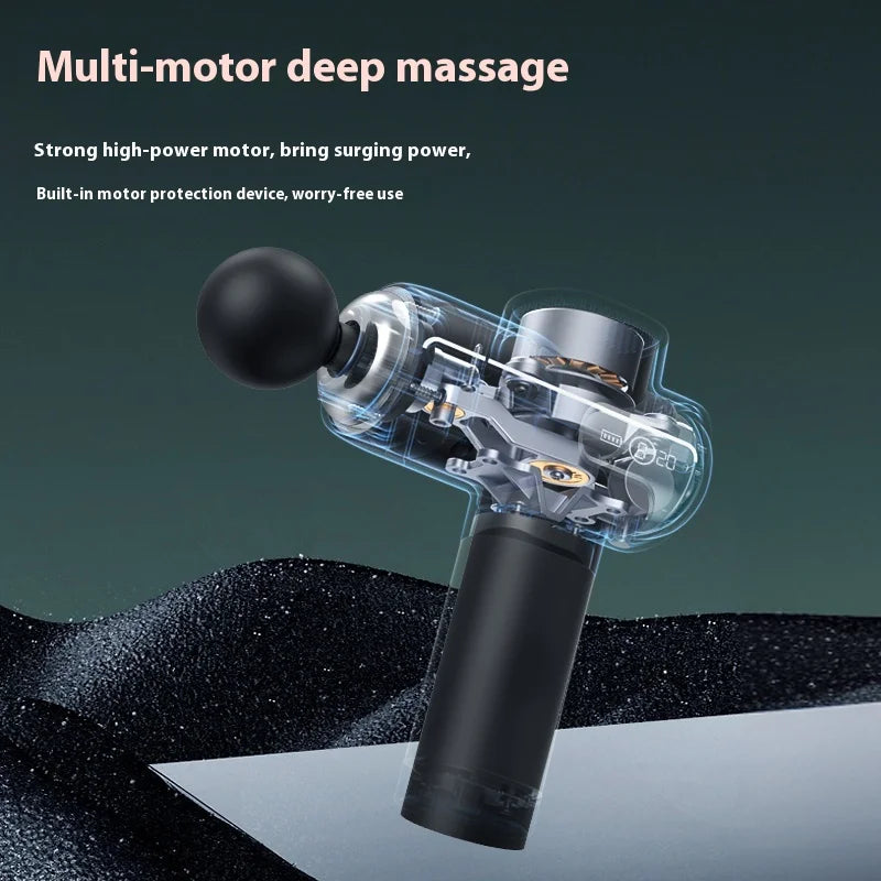 Professional Intelligent Fascia Gun-9 Speed Levels,4000 RPM Deep Tissue Massage,Quiet & Portable Muscle Massager for Pain Relief