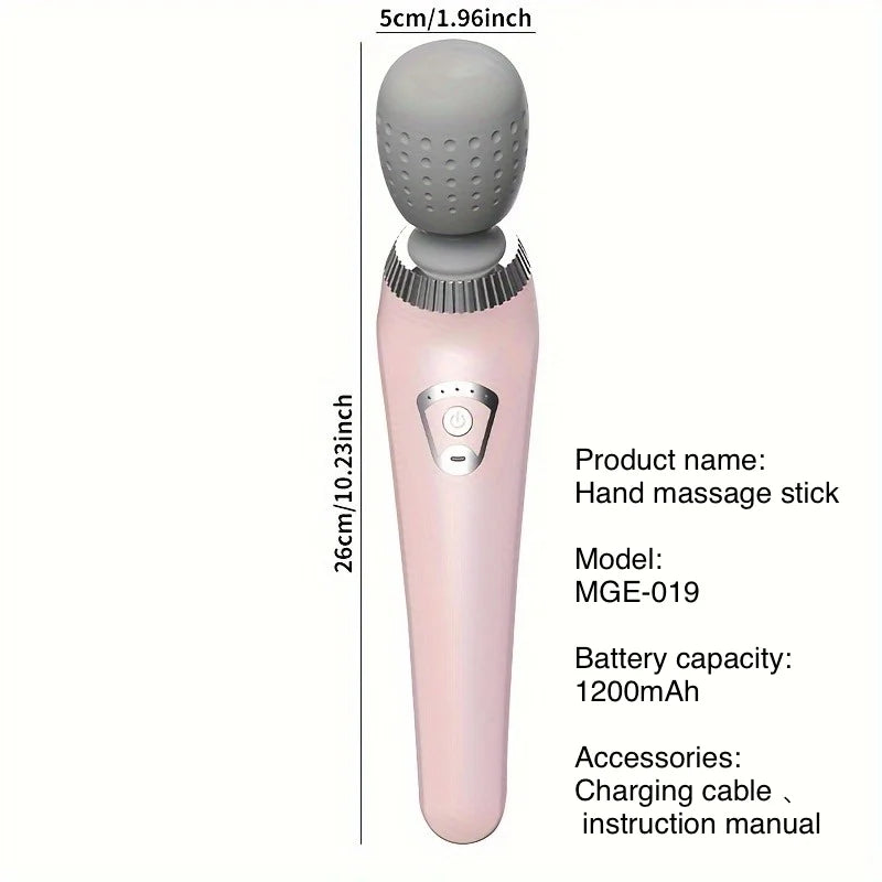 New Portable Handheld Massager USB Rechargeable Multifunctional Full Body Massage Gun Relax Neck Back Legs and Waist Masajeador