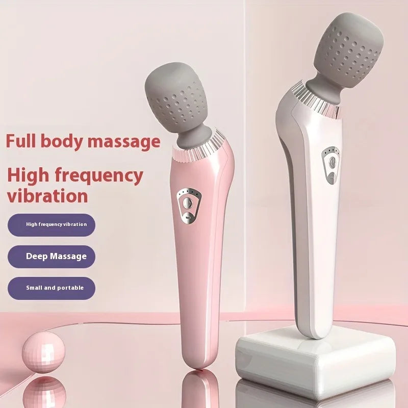 New Portable Handheld Massager USB Rechargeable Multifunctional Full Body Massage Gun Relax Neck Back Legs and Waist Masajeador