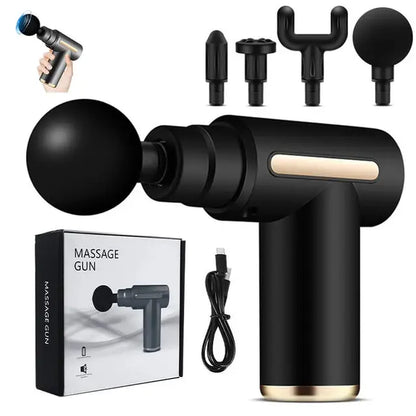 Professional Intelligent Fascia Gun-9 Speed Levels,4000 RPM Deep Tissue Massage,Quiet & Portable Muscle Massager for Pain Relief