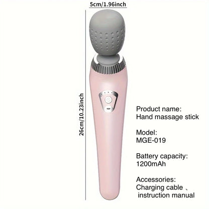 New Portable Handheld Massager USB Rechargeable Multifunctional Full Body Massage Gun Relax Neck Back Legs and Waist Masajeador
